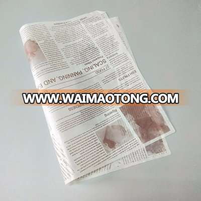 Wholesale newspaper  printing Greaseproof Baking Paper greaseproof Paper for Restaurant