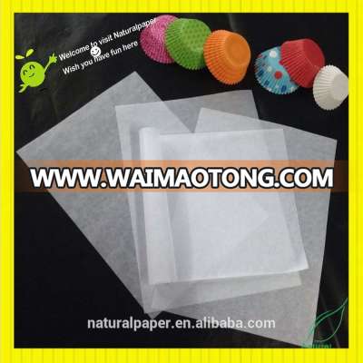 unbleached glassine paper manufacture from Zhejiang for food packing